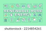 renewable home energy word...