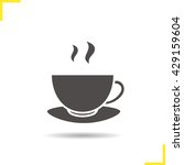 coffee cup icon. hot  steaming... | Shutterstock .eps vector #429159604