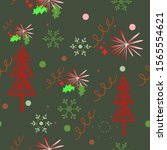 christmas pattern.christmas... | Shutterstock .eps vector #1565554621