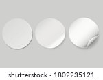 circle adhesive symbol isolated ... | Shutterstock .eps vector #1802235121