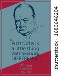 Portrait Of Winston Churchill...