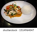 Fried Stir Spicy Sea Food With...