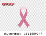 breast cancer pink ribbon set.... | Shutterstock .eps vector #1511559347