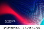 abstract digital wave particle... | Shutterstock .eps vector #1464546701