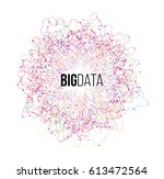 big data visualization.... | Shutterstock .eps vector #613472564