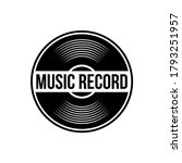 Vinyl Record Logo Template....