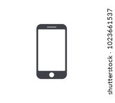 smartphone icon  | Shutterstock .eps vector #1023661537