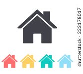 home icon | Shutterstock .eps vector #223178017