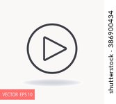play button  | Shutterstock .eps vector #386900434