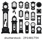 Set Of Clocks. Vector...