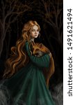Girl With A Fox In Her Arms....