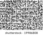 big collection of 333 sexiest... | Shutterstock .eps vector #19986808