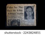 Small photo of San Francisco, California, USA, November 24, 1963, The front page of the newspaper, San Francisco Examiner with the the headline, Police say they have the killer, showing a photo of Lee Havey Oswald