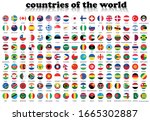 World Flags In A Circle. Round...