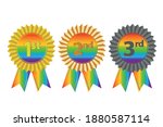 medals for the first  second ... | Shutterstock .eps vector #1880587114
