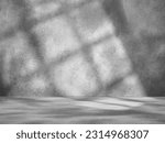 Gray concrete background with window light
