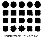 black vector shapes