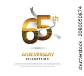 65 years anniversary creative... | Shutterstock .eps vector #2080050874