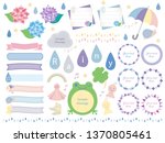 rainy season illustration set... | Shutterstock .eps vector #1370805461