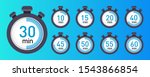 vector stopwatch icons set 10 ... | Shutterstock .eps vector #1543866854