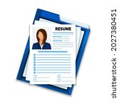 resume. human resource... | Shutterstock .eps vector #2027380451