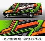 vector design of a delivery van.... | Shutterstock .eps vector #2045687501