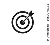  target  icon with arrow. goal... | Shutterstock .eps vector #1450975181