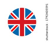 united kingdom flag round icon. ... | Shutterstock .eps vector #1792405591