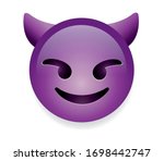 high quality emoticon smiling... | Shutterstock .eps vector #1698442747