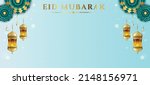 eid mubarak banner background.... | Shutterstock .eps vector #2148156971