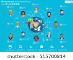 business brainstorming for... | Shutterstock .eps vector #515700814