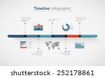 timeline vector infographic.... | Shutterstock .eps vector #252178861