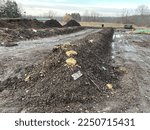 Small photo of Windrow composting site at the farm
