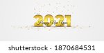 elegance 2021 new year banner... | Shutterstock .eps vector #1870684531