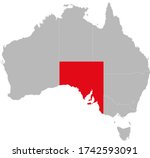 south australia state... | Shutterstock .eps vector #1742593091