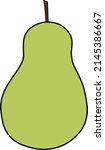 cartoon pear fruit vector... | Shutterstock .eps vector #2145386667