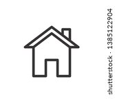 home vector icon  house symbol. ... | Shutterstock .eps vector #1385122904