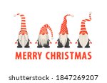 merry christmas postcard. four... | Shutterstock .eps vector #1847269207