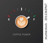 coffee power. vector 3d... | Shutterstock .eps vector #2011363967