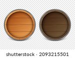 vector 3d realistic wooden... | Shutterstock .eps vector #2093215501