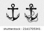 vector hand drawn anchor icon... | Shutterstock .eps vector #2161705341