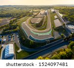 Hungaroring, Official forma 1 race track of Hungary in Mogyorod city.  Amazing autumn morning lights.