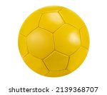 Yellow color soccer ball...