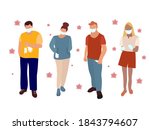 a group of people in medical... | Shutterstock .eps vector #1843794607