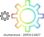 mesh net contour gear frame... | Shutterstock .eps vector #2093111827