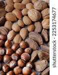 Nuts Assortment Background....