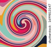 twirl twist paint 70s retro... | Shutterstock .eps vector #1699813147