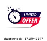 Limited Offer Icon With Time...