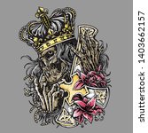 complex illustration of king... | Shutterstock .eps vector #1403662157