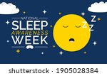 national sleep awareness week... | Shutterstock .eps vector #1905028384